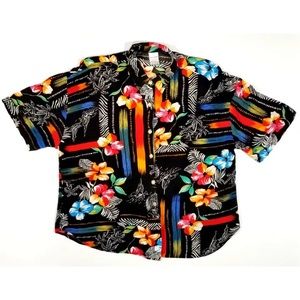 VTG SHIP N SHORE 100%RAYON HAWAIIAN SHIRT SURF 80s